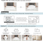 MIULEE Throw Pillow Insert Premium Pillow Stuffer Sham Square for Decorative Cushion Bed Couch Sofa 26x26 Inch