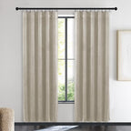 NICETOWN Living Room Camel Velvet Curtains, Sound and Sunlight Reducing Heavy Matt Rod Pocket Drapes/Panels for High Celling Wall (2 Panel Per Pack, 72 inches Long)