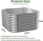 2 PCS Tall Galvanized Raised Garden Bed Outdoor, Metal Garden Bed for Vegetables, Above Ground Garden Box for Flower, Steel Raised Beds for Gardening - 2FT