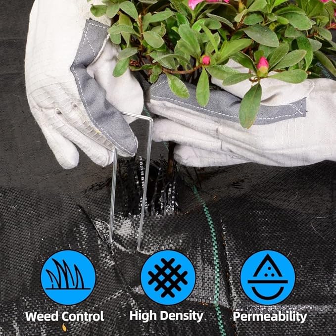3FT x 400FT Weed Barrier Landscape Fabric, 3.2oz Premium Heavy Duty Garden Cloth, Ground Cover for Gardening, Farming