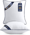 Utopia Bedding Throw Pillow Inserts (Pack of 2, White), 24 x 24 Inches Decorative Indoor Pillows for Sofa, Bed, Couch, Cushion Sham Stuffer