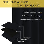 NICETOWN Blackout Curtain Drape 84 inches Length - Light Reducing Thermal Insulated Solid Grommet Blackout Window Treatment for Living Room (1 Piece, W66 x L84, Black)