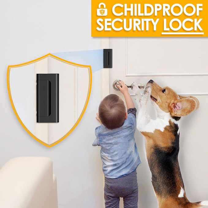 Home Security Door Lock Door Reinforcement Lock Door Locks for Kids Safety Flip Door Lock Latch Childproof Night Lock Door Security Front Door Child Safety Lock High Security Locks for Doors Inside