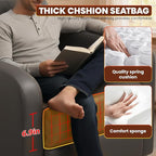 BestMassage | Recliner Chair | No Massage Function | Pu Grey | with Lumbar Support, Adjustable Push Back, Wide Armrests, Footrest & Padded Seat | Easy Assembly | for Living Room, Home Theatre