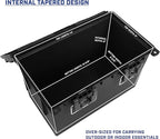 Sheffield 12773 XL Storage Bins With Lids, 2-Pack Stackable Storage Bins, Made in USA, Lockable and Water-Resistant Containers with Lids, Plastic Containers for Home, Classroom, and Dorm