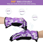 Trifabricy Gardening Gloves for Women, Breathable leather Garden Gloves with Grip, Thorn-Proof Puncture-Resistant Work Gloves