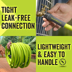 Flexzilla Garden Hose 5/8 in. x 75 ft., Lightweight All-Weather Water Hose, Durable and Flexible, Leak-Free Connections