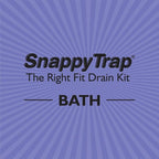 Snappy Trap Universal Flexible P Trap Bathroom Sink Drain Pipe Plumbing Kit for Home Improvement, No Leaks, Easy No Tool Installation, 9-13 Inch Flex Hose & 16 Inch Product Length (DK-105 Silver)