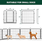 FXW Garden Fence Outdoor for The Yard – 24in(H) x 88.8ft(L) Heavy Duty Metal Animal Barrier for Dog and Rabbit, Decorative Dog Fence, 48 Panels, Silver
