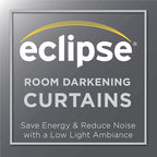Eclipse Solid Thermapanel Pair, Room Darkening Rod Pocket Curtain, Window Curtain for Bedroom and Living Room, (2 Panels), 52 in Wide x 63 in Long, Turquoise