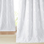 NICETOWN Room Darkening Curtains for Living Room - Easy Care Solid Thermal Insulated Grommet Room Darkening Curtains/Panels/Drapes for Bedroom Decoration (2 Panels, 52 by 72, Greyish White)