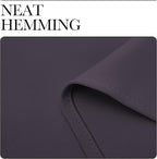 NICETOWN Greyish Purple Blackout Curtains 63 inches Length for Kitchen, 2 Panels, 34" Wide, Thermal Insulated Decoration Drapes for Small Window