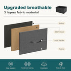 Dresser for Bedroom with 9 Drawers, Anti-Tip Tall Fabric Chests Storage Organizer Tower Furniture with Wooden Top Metal Frame for Clothes, Closet, Living Room, Hallway, Entryway
