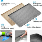 Winisok Silicone Under Sink Mat 25" x 19", kitchen Essentials and Gadgets, Shelf liner and Cabinet Protector, Home Organizers and Storage, Waterproof Bathroom Tray