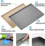 Winisok Silicone Under Sink Mat 22" x 19", kitchen Essentials and Gadgets, Shelf liner and Cabinet Protector, Home Organizers and Storage, Waterproof Bathroom Tray