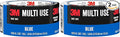 3M Multi-Use Colored Duct Tape, Blue with Strong Adhesive and Water-Resistant Backing, Multi-Surface Duct Tape for Indoor and Outdoor Use, 1.88 Inches x 20 Yards, 1 Roll (3920-BL) (Pack of 2)