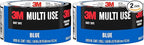 3M Multi-Use Colored Duct Tape, Blue with Strong Adhesive and Water-Resistant Backing, Multi-Surface Duct Tape for Indoor and Outdoor Use, 1.88 Inches x 20 Yards, 1 Roll (3920-BL) (Pack of 2)