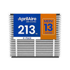 AprilAire 213 Replacement Filter for AprilAire Whole House Air Purifiers - MERV 13, Healthy Home Allergy, 20x25x4 Air Filter (Pack of 4)