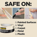 Scotch Greener Masking Tape, 0.94 in x 60 Yard, 2050, 1 roll