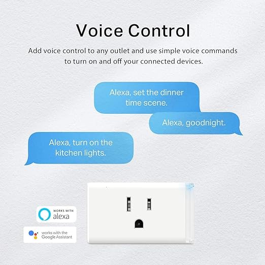 Kasa Smart Plug HS103P3, Smart Home Wi-Fi Outlet Works with Alexa, Echo, Google Home & IFTTT, No Hub Required, Remote Control,15 Amp,UL Certified, White, 3 Count (Pack of 1)