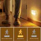 16 Pack Motion Sensor Stair Light for Indoor, Battery Operated Closet Lights, Stick on Anywhere Hallway Lamp, Portable Led Night Lamps for Bedroom Under Cabinet Kitchen
