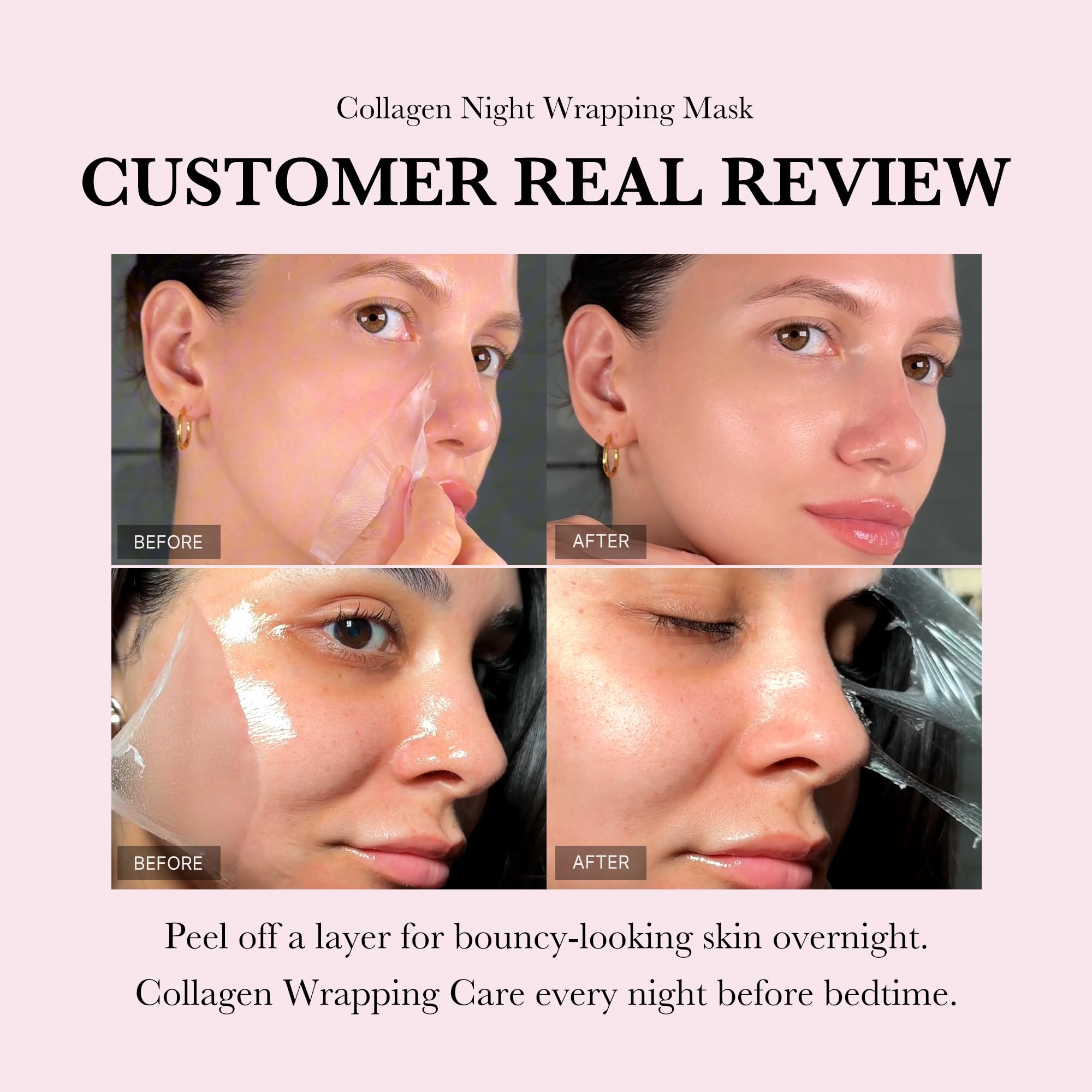 Medicube Korean Glass Skin Mask Duo - Collagen Wrapping & Zero Pore Mud Mask Kit | AlluCanFind