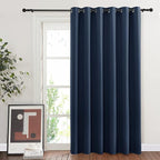 NICETOWN Bedroom Window Blackout Curtain Panel - Thermal Insulated Blackout Drape/Drapery for Loft, Guestroom (Navy, 1 Panel, 80 x 84 inch)