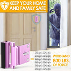 Home Security Door Lock Door Reinforcement Lock Door Locks for Kids Safety Flip Door Lock Latch Childproof Night Lock Door Security Front Door Child Safety Lock