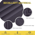 NICETOWN Privacy Room Divider Curtain Thermal Blackout Curtain for Patio Door, Living Room, Bedroom Partition and Shared Office Space, 1 Grommet Panel, Greyish Purple, 100 inch x 108 inch Long