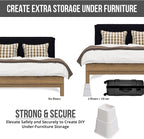 Utopia Bedding Bed Riser, 3 & 5 Inches Adjustable Furniture Risers for 8 Inch Combined Furniture Lift, Under Bed Storage & Dorm Room Essential, Supports Up to 1,300 lbs (36 Set, White)