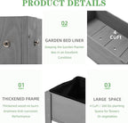 Raised Garden Bed with Legs, 40x20x31'', Solid Wood Elevated Planter Box for Outdoor Backyard Patio