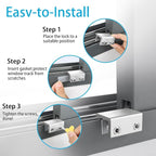 ZRFCXE Window Locks,8 Pack Sliding Window Locks with Key for Vertical & Horizontal Sliding Windows Doors,Easv to Install,Adjustable Security Window Lock for Patio Bedroom Home and Office (Silver)