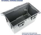Sheffield 12775 XL Storage Bins With Lids, 2-Pack Stackable Storage Bins, Made in USA, Lockable and Water-Resistant Containers with Lids, Plastic Containers for Home, Classroom, and Dorm