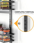 Moforoco 9-Tier Over The Door Pantry Organizer, Pantry Organization and Storage, Black Hanging Basket Wall Spice Rack Seasoning Shelves, Home & Kitchen Bedroom Bathroom House Essentials