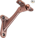 khtumeware 10 Pack 3 Inch Oil Antique Copper Hand Rail Bracket Heavy Duty Hardware for Stairways, Home or Office Stair Support Handrail Brackets