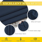 NICETOWN Navy Blue Blackout Room Divider Curtains 144 inch Length, Grommet Energy Saving Thermal Drapes Sound Reducing Window Treatments for Living Room, 1 Panel, W80 x L144