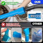 Holikme Dryer Vent Cleaner Kit Dryer Lint Vacuum Attachment Brush, Lint Remover, Dryer Vent Vacuum Hose Replacement Parts,Duct Cleaning,Blue