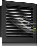18" x 18" Aluminum Gable Vent with Screen - Stylish Louvered Vents for Effective Attic and Shed Ventilation - Essential Home Improvement, Vent Opening: 16" x 16"