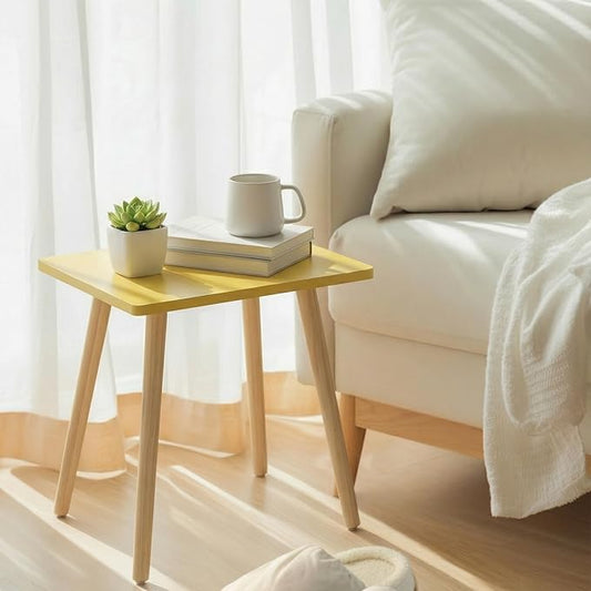 FORAOFUR Side Tables Living Room Set of 2, Small Wooden Table Accent Table Nursery Room, Bedroom, Accent Tables for Small Spaces, Easy Assembly