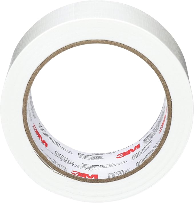 3M Multi-Use Colored Duct Tape White, 1.88 Inches by 20 Yards, 3920-WH, 1 Roll (Pack of 2)