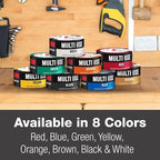 3M Multi-Use Colored Duct Tape,White with Strong Adhesive and Water-Resistant Backing,Multi-Surface Duct Tape for Indoor and Outdoor Use,1.88 Inches x 20 Yards,1 Roll (3920-WH),(Pack of 12)