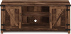 Furinno Cabinet Stand with Storage for TV up to 65 Inch, 70 Inch, Rustic Brown