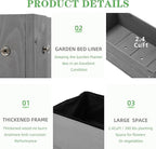 Raised Garden Bed with Legs (31x16x31''), Solid Wood Elevated Planter Box for Outdoor