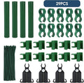 Adjustable Plant Trellis Connectors, Plastic Garden Stakes Clips for 0.78 inch Diameter Poles Connecting Joints for Tomato Cage Cucumber Teepee Climbing Plants Frame