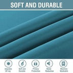H.VERSAILTEX Blackout Curtain for Living Room Thermal Insulated Window Treatment Curtain 54 inch Length Energy Saving Solid Grommet Top Blackout Drape, One Panel, Turquoise Blue, 52" W x 54" L