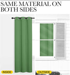 NICETOWN Froest Green Blackout Curtains 84 inches Length for Living Room, 2 Panels, 42" Wide, Thermal Insulated Long Drapes for Large Window