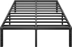 Metal Platform Bed Frame 12 Inch Tall,No Box Spring Needed,Full Size Bed with Heavy Duty Strong Support Slats,Easy to Assemble,Black