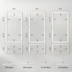 RELIANCER Peel and Stick Wall Molding Kit,30PCS Pre-Cut Door Molding Panels,3D Moulding Wainscoting Panel,Self Adhesive Walls Moulding Trim,Wall Modular Frames for Interior Walls Decor Home Bedroom