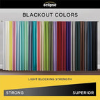 ECLIPSE Kendall Modern Blackout Thermal Rod Pocket Window Curtain for Bedroom or Living Room (1 Panel), 42 X 54, Bouquet