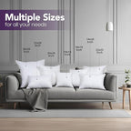 Utopia Bedding 22x22 Pillow Inserts, Set of 2, White – Indoor Decorative Throw Pillows for Bed, Sofa & Couch – Soft, Supportive & Fluffy Cushion Inserts